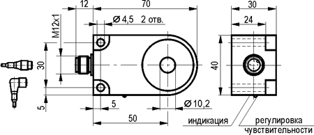 Габариты ISB RC1A5-32P-R10-LZS4